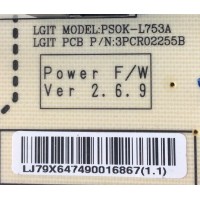 KIT DE TARJETAS PARA TV LG / NUMERO DE PARTE EBT65210603 / EAX68102603 / 6520603 / FUENTE EAY64749001 / EAX67858001 / LGP55C8-180P / 3PCR02255B / T-CON 6871L-5673A / 6870C-0745B / 5673A / PANEL LE550AQD (EL)(A3) / MODELO OLED55B8PUA.BUSWLJR